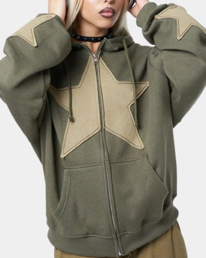 2000s star hoodie