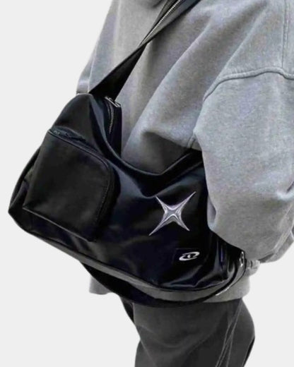 black y2k shoulder bag