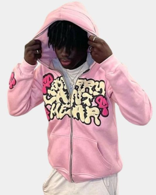 pink y2k hoodie