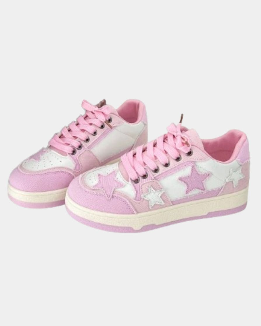 y2k star shoes pink
